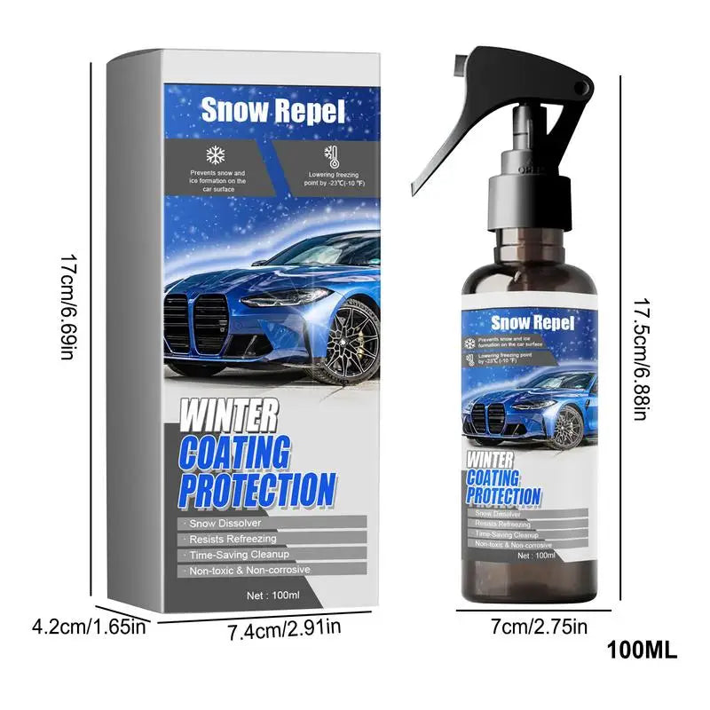 Spray dégivrant voiture 100ml – Dégivrage rapide pare-brise