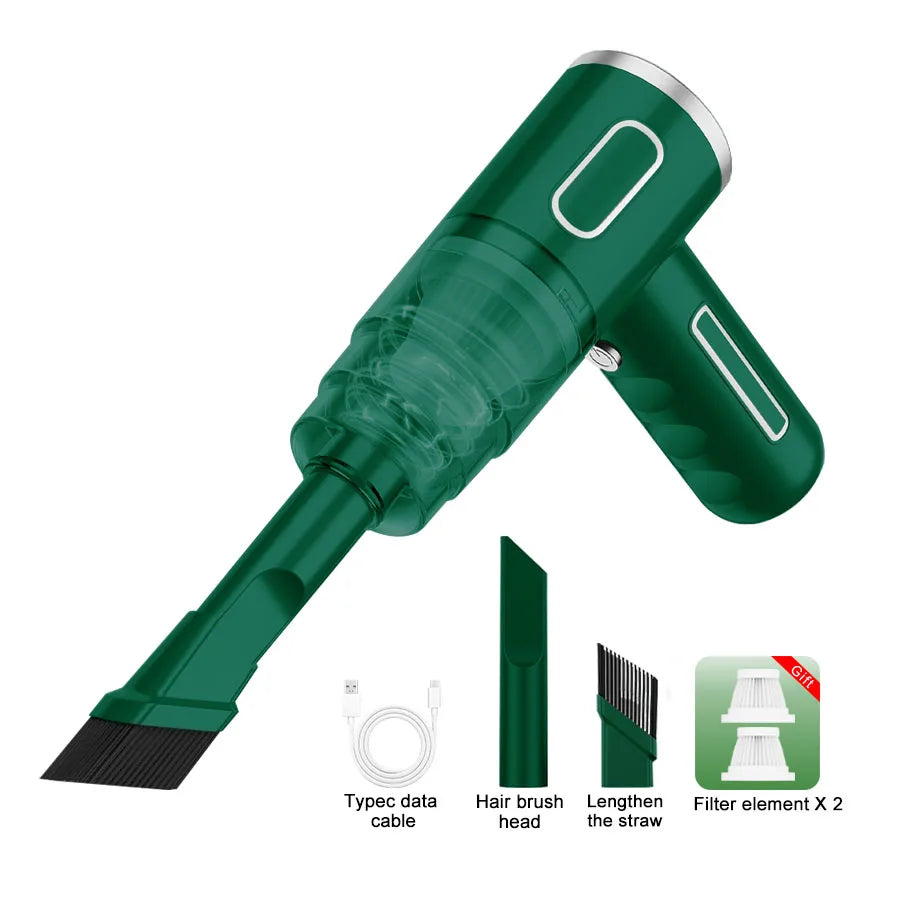 Aspirateur Portable Sans Fil – Voiture & Maison, Puissant et Léger