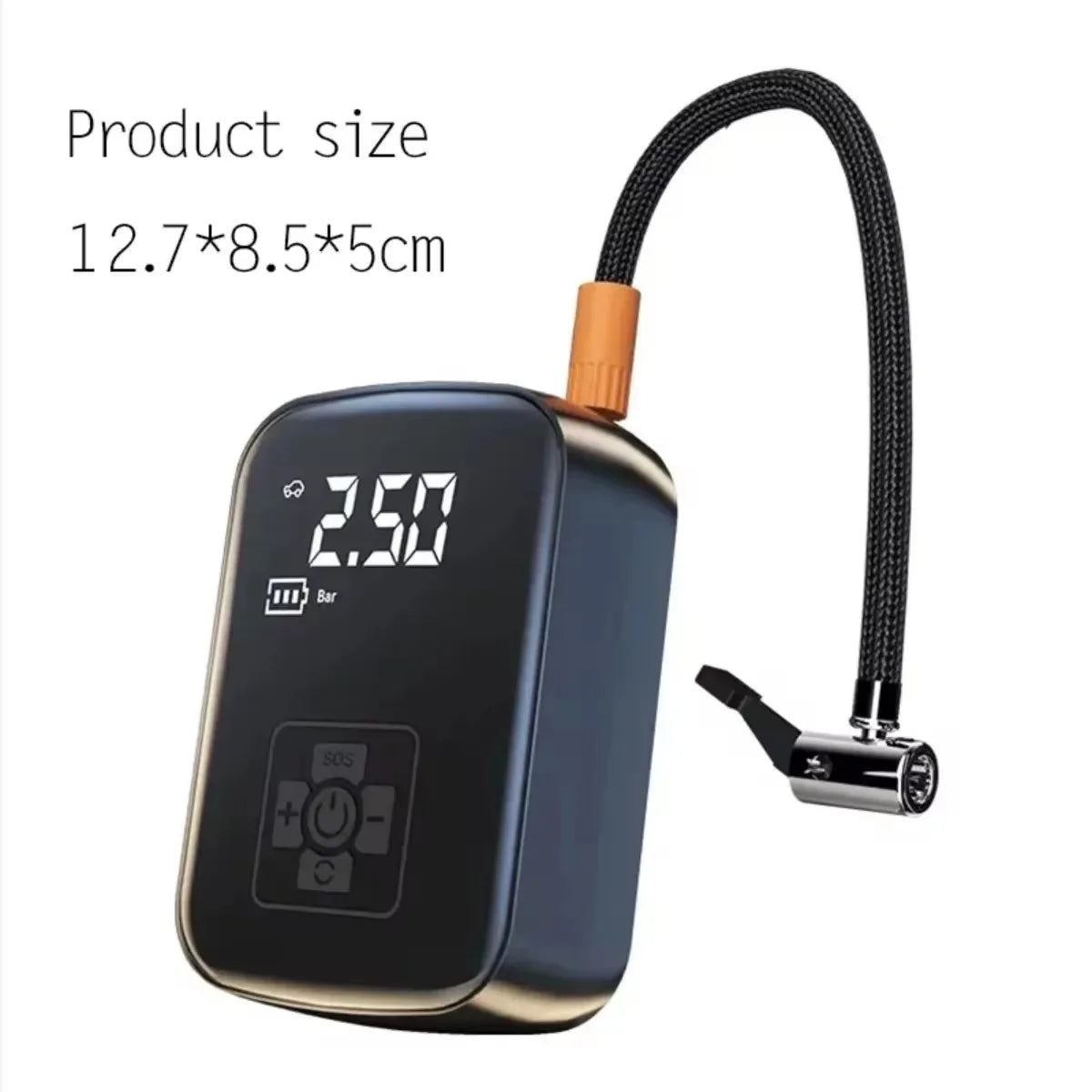 Gonfleur Électrique Rechargeable – Compresseur Portable 12V 150 PSI