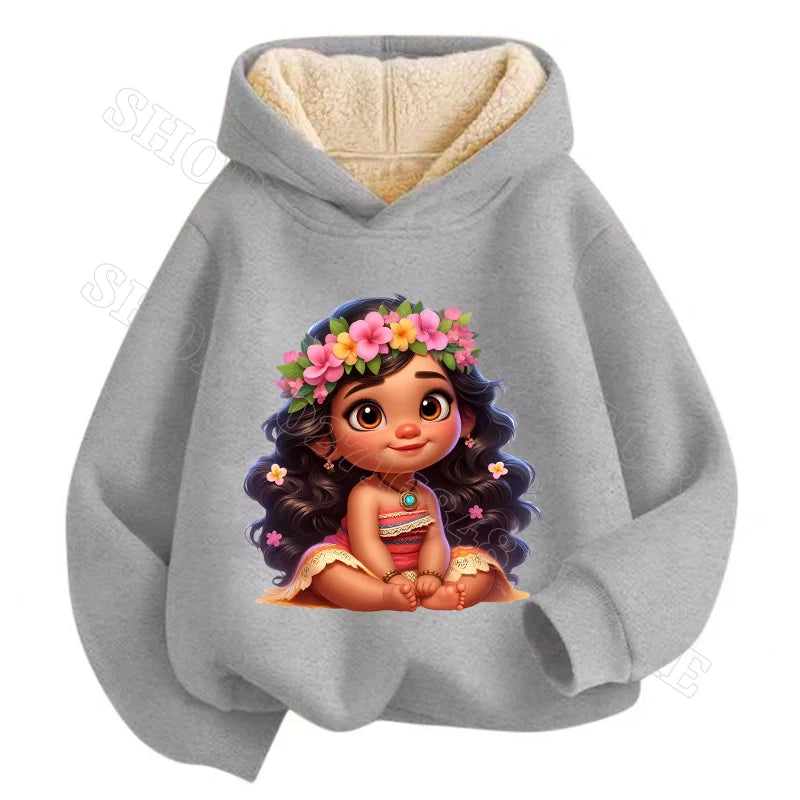 Sweat Moana 2 Enfant à Capuche en Cachemire – Garçon & Fille