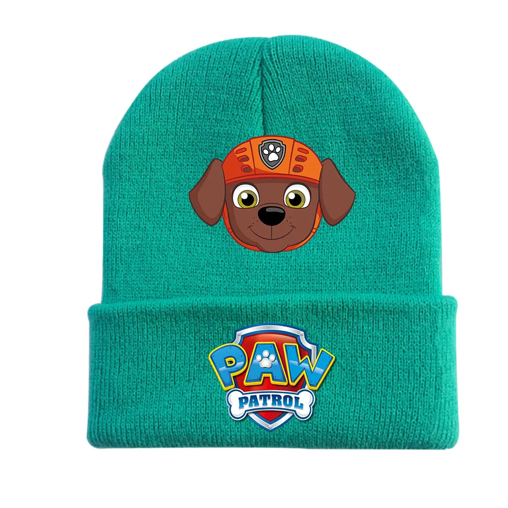 Bonnet Pat'Patrouille hiver enfant, Chase & Skye, dessin animé