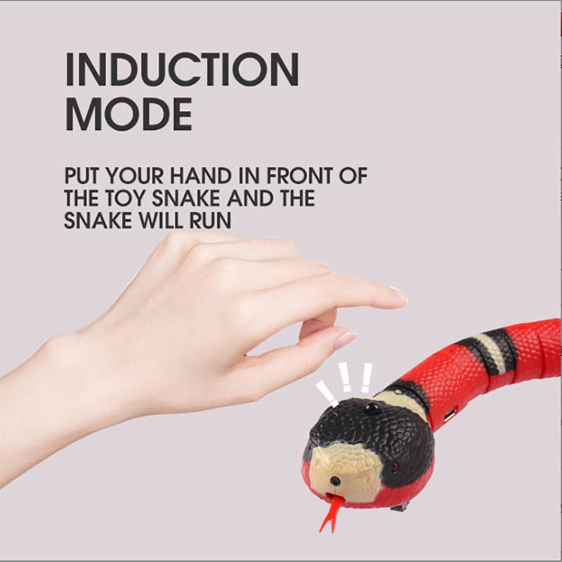 ouet Serpent Interactif USB pour Chat à Détection Intelligente