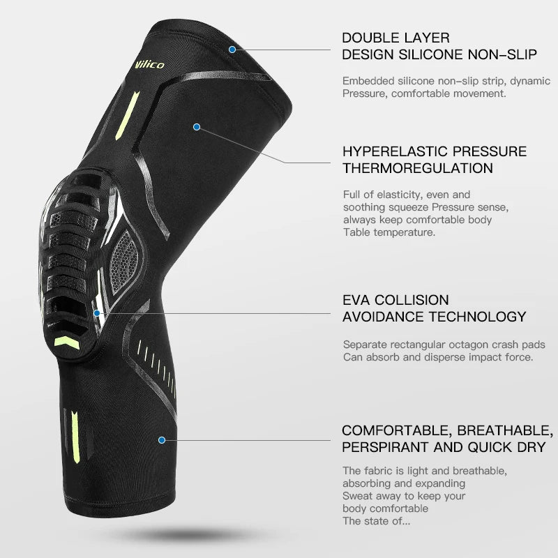 Genouillère de sport – compression, respirante & anti-choc