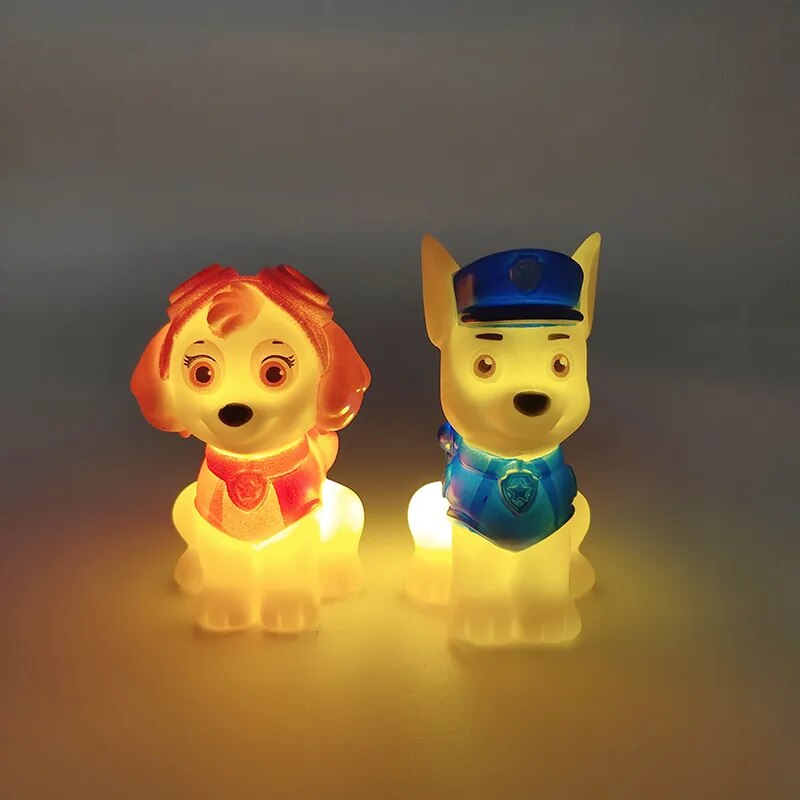 Veilleuse Paw Patrol enfants, Chase Skye, lampe de chevet mignonne