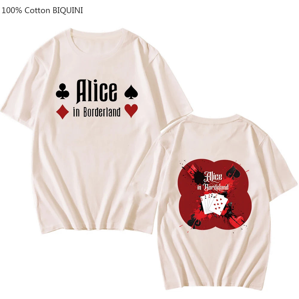 T-shirt Alice in Borderland Unisexe 100% coton | Style Harajuku