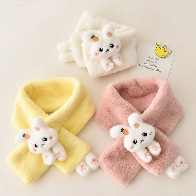 Écharpe enfant hiver lapin 🐰 – douce, chaude & mignonne