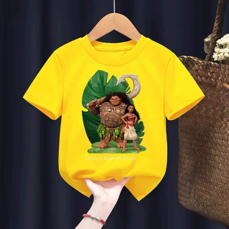 T-shirt Disney Moana Enfant – Coton Décontracté Garçon/Fille