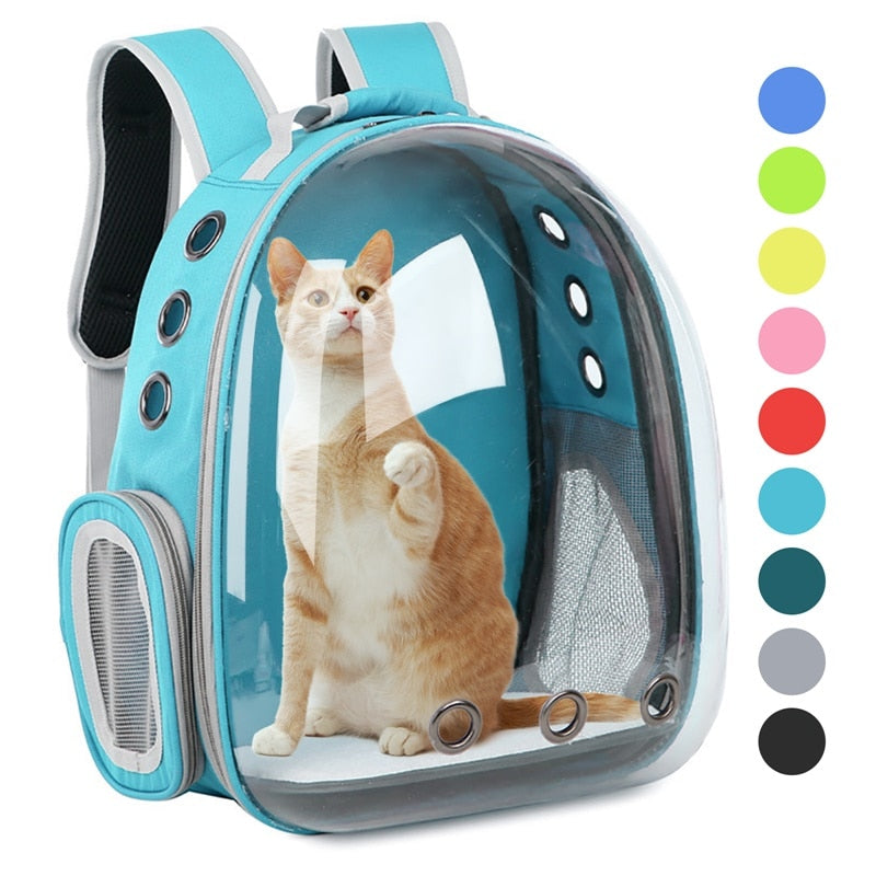 Sac à dos capsule transparent pour animaux, portable et respirant