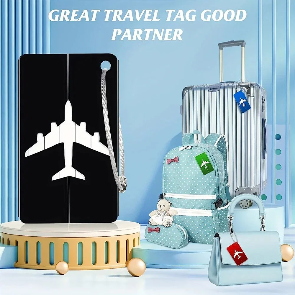 Étiquette Valise Aluminium – Tag Bagage Antiperte avec Nom