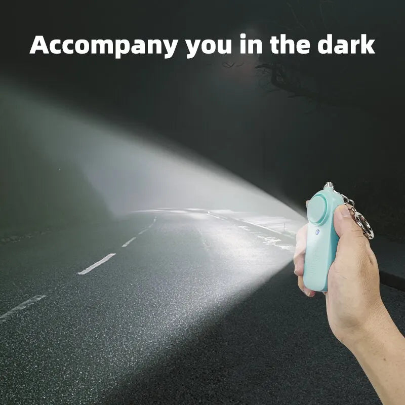 Alarme anti-agression 130dB, sécurité personnelle portable