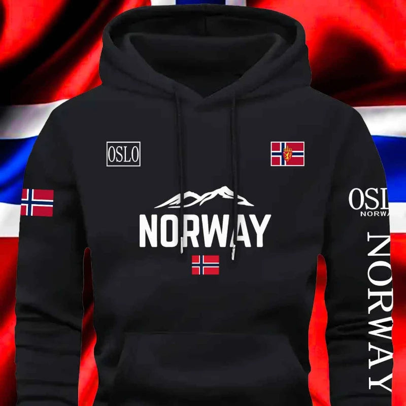 👉 Hoodie homme oversize Norway – chaud, coton & coupe décontractée