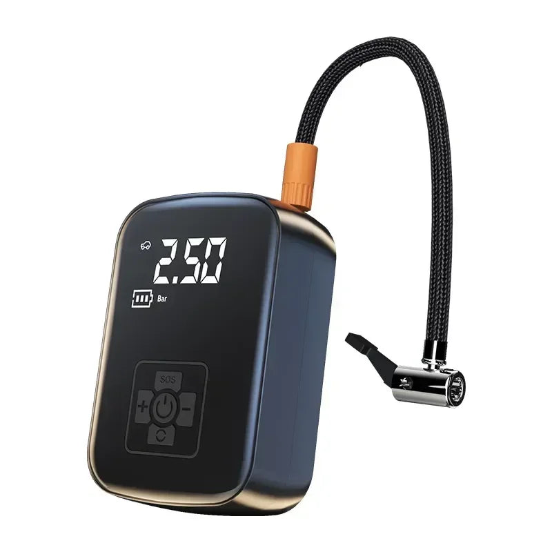 Gonfleur Électrique Rechargeable – Compresseur Portable 12V 150 PSI
