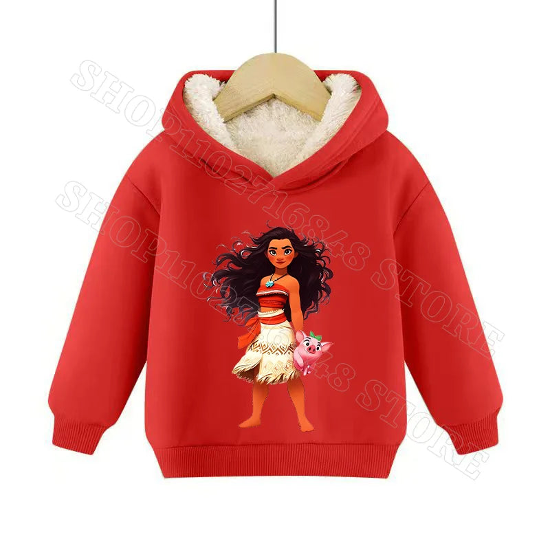 Sweat Moana 2 Enfant à Capuche en Cachemire – Garçon & Fille