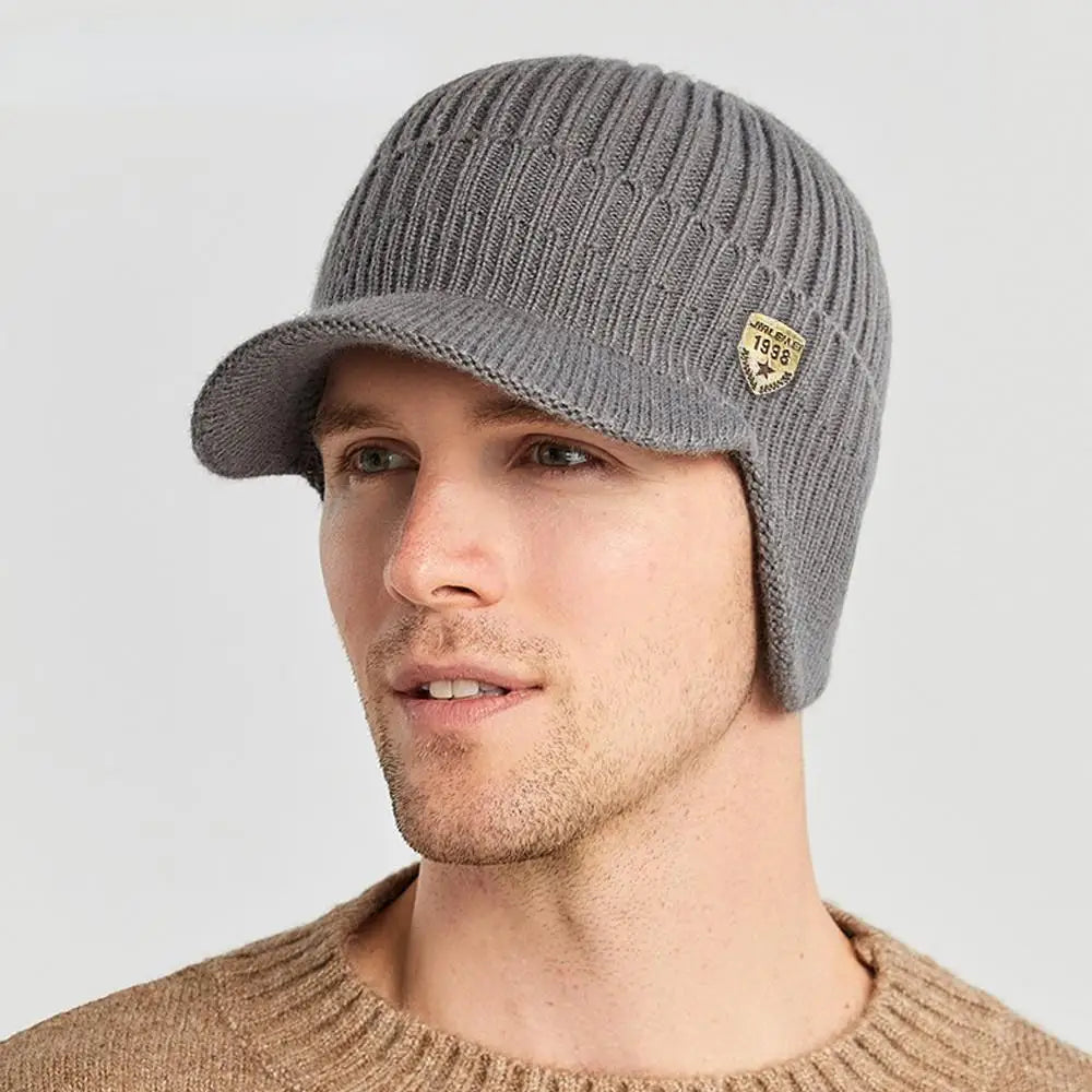 🧢 Bonnet d’hiver homme – chaud, tricoté & protège-oreilles