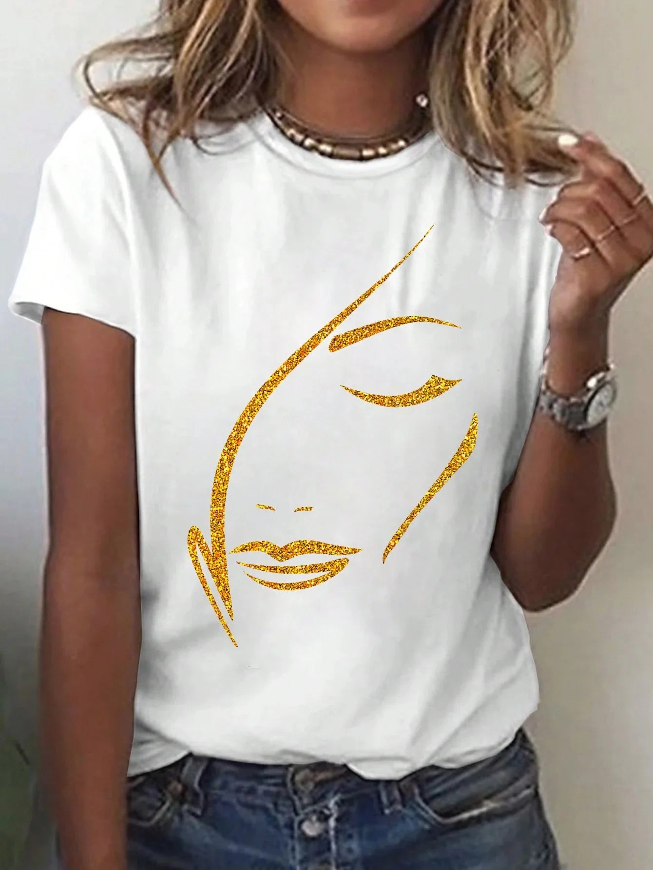 T-Shirt Femme Y2K Imprimé Aesthetic – Style Tendance