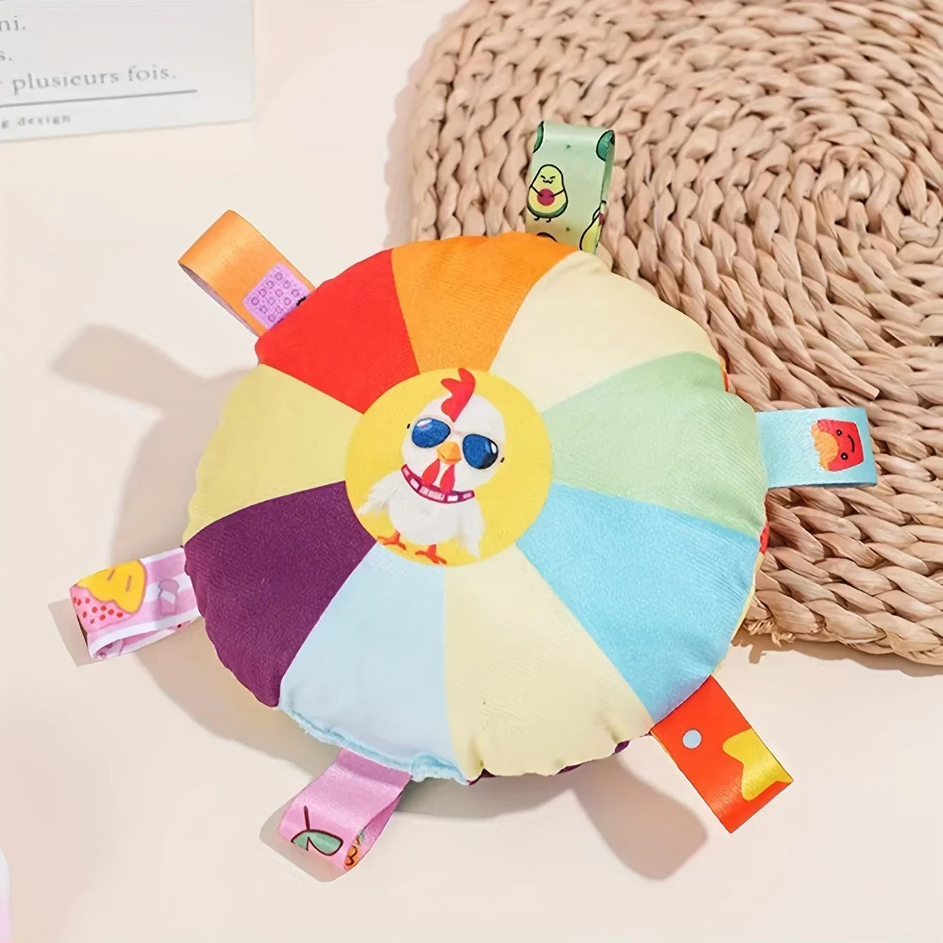 Jouet interactif chien – frisbee peluche résistant avec son