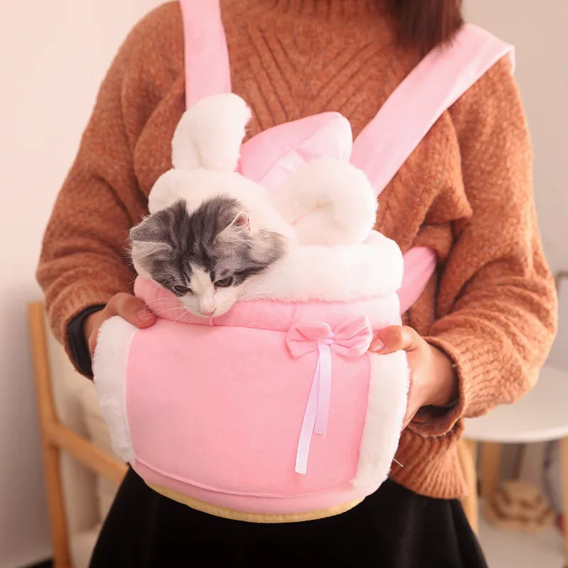 Sac de transport chaud hiver pour petits chiens et chats – Peluche