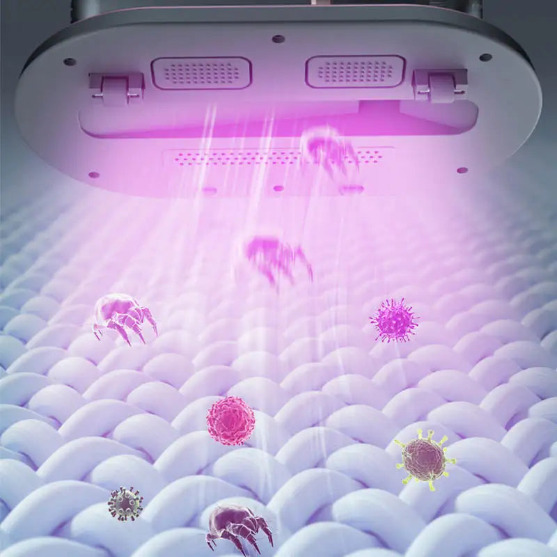 Aspirateur UV sans fil anti-acariens 6800Pa – Matelas & canapé