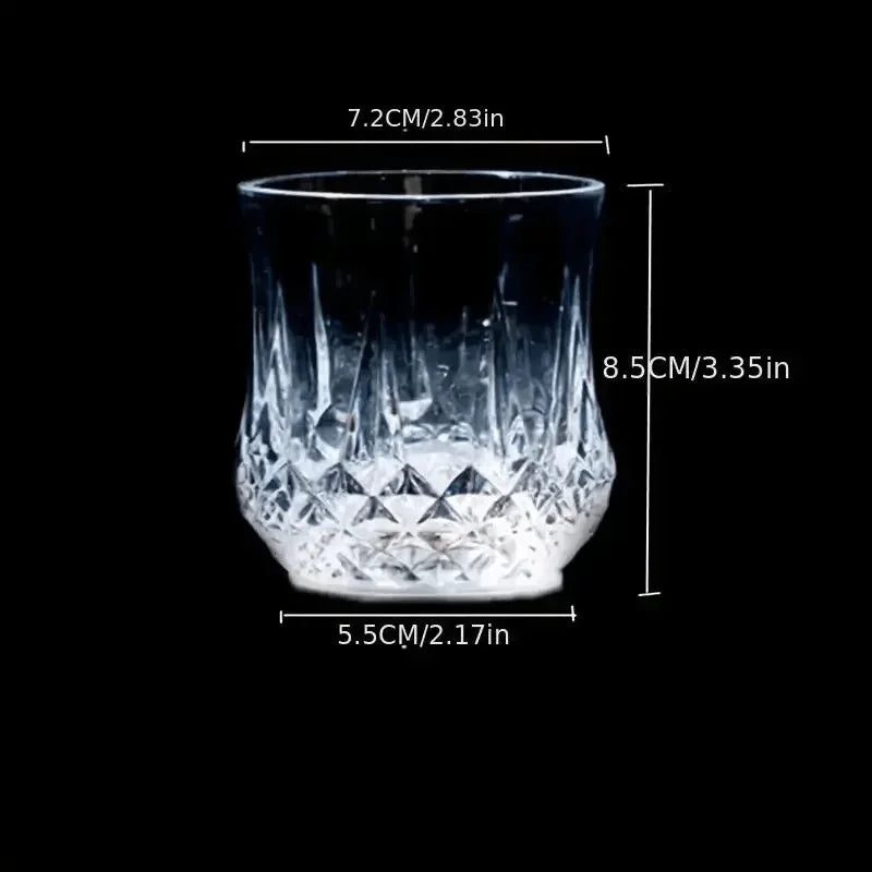 Gobelet Lumineux ✨ à LED – Verre Ananas Coloré Réactif à l’Eau
