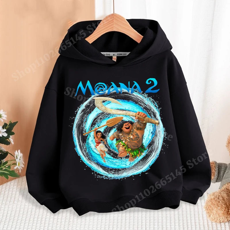 Sweat Enfant Disney Moana – Hoodie Garçon/Fille Coton Léger