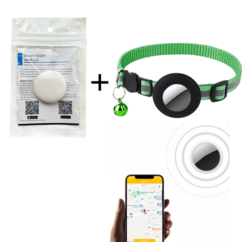 Traceur GPS Bluetooth pour animaux, localisateur anti-perte intelligent