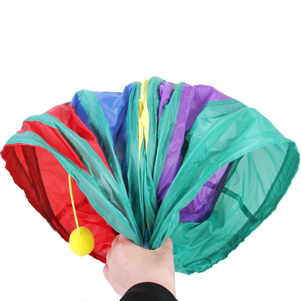 Tunnel pliable, jouet interactif et amusant, pour chiot,chaton