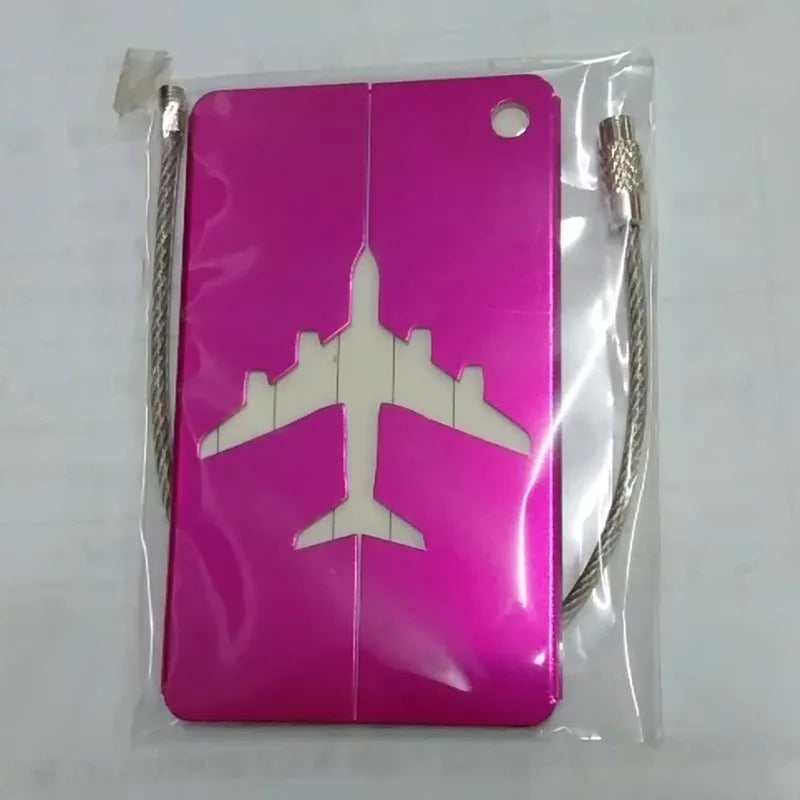 Étiquette Valise Aluminium – Tag Bagage Antiperte avec Nom