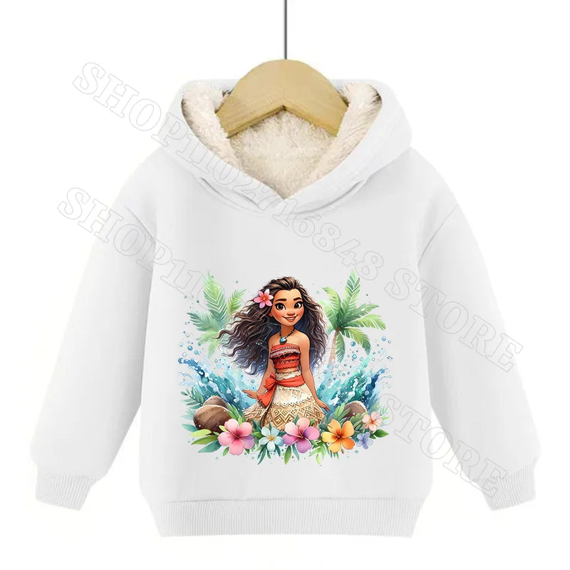 Sweat Moana 2 Enfant à Capuche en Cachemire – Garçon & Fille