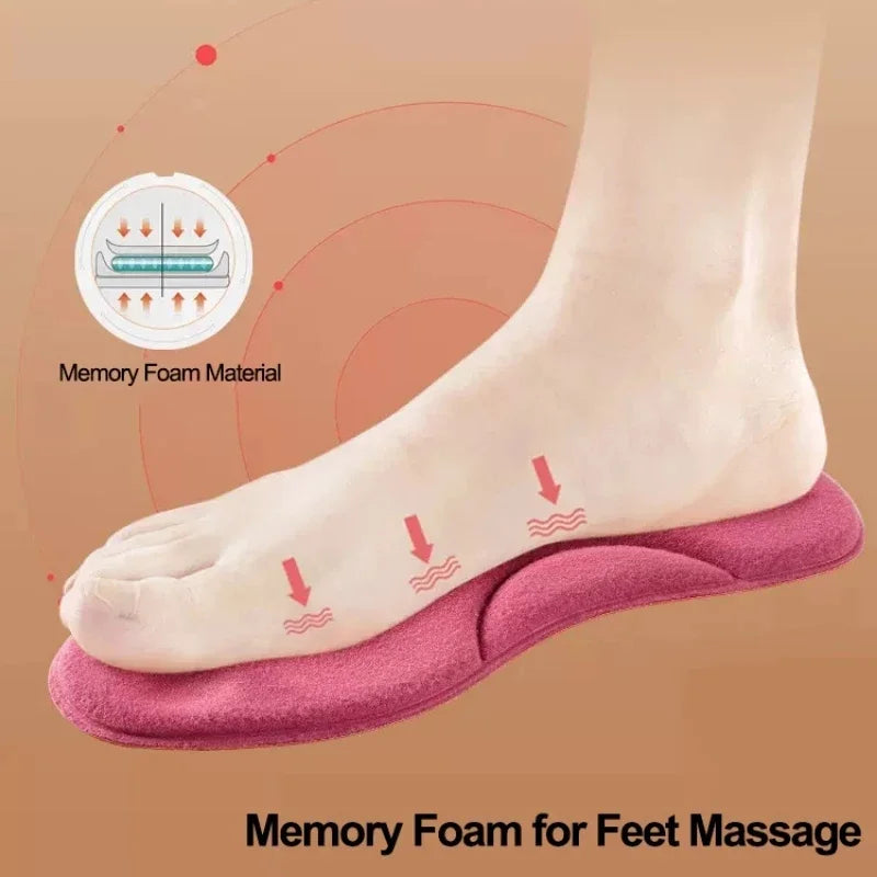 Semelles auto-chauffantes mémoire de forme, massage & chaleur hiver