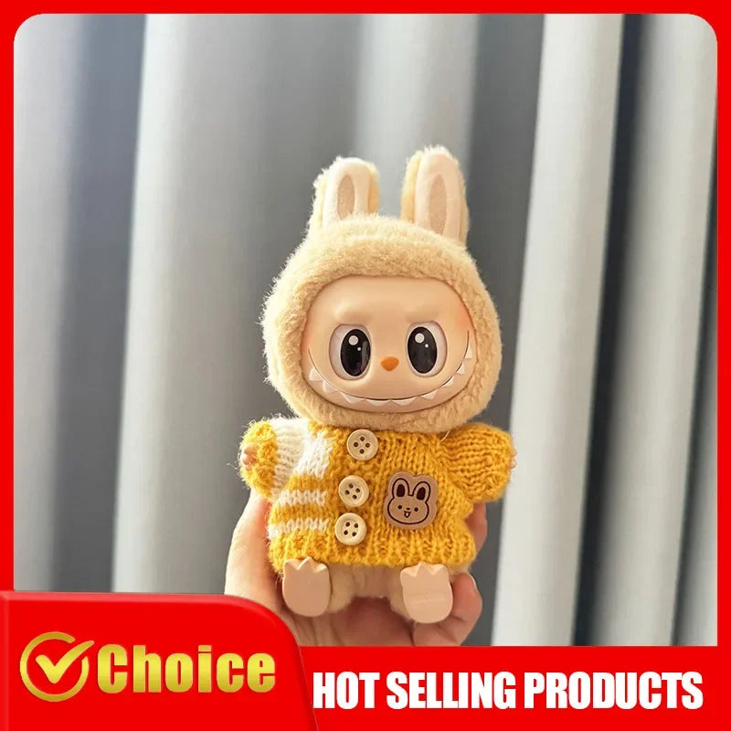Vêtements Labubu Party – Tenue lapin de Pâques pour poupée 17 cm