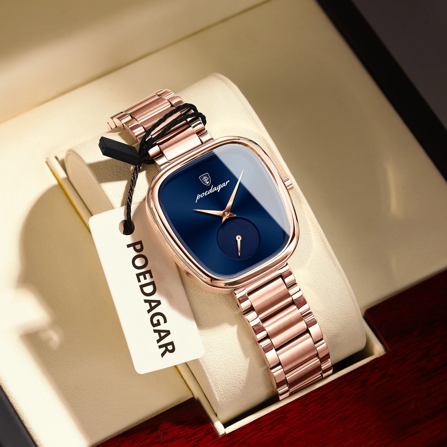 👉 Montre POEDAGAR femme – Quartz inox étanche, élégante & mode