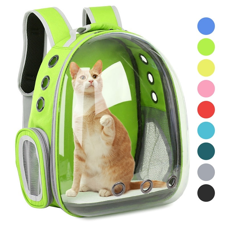 Sac à dos capsule transparent pour animaux, portable et respirant