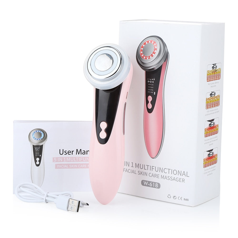 Appareil visage 7 en 1 – Lifting, anti-âge, lumière LED