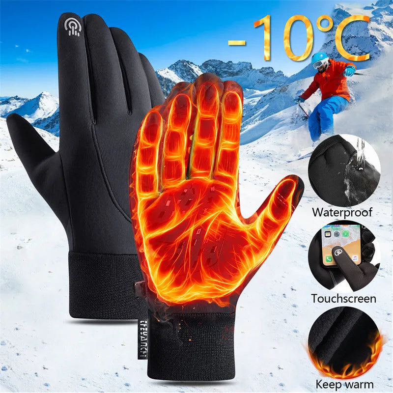 Gants chauffants tactiles imperméables pour hommes et femmes, ideal en période hivernale , mitaines d'équitation thermiques, chauds, moto