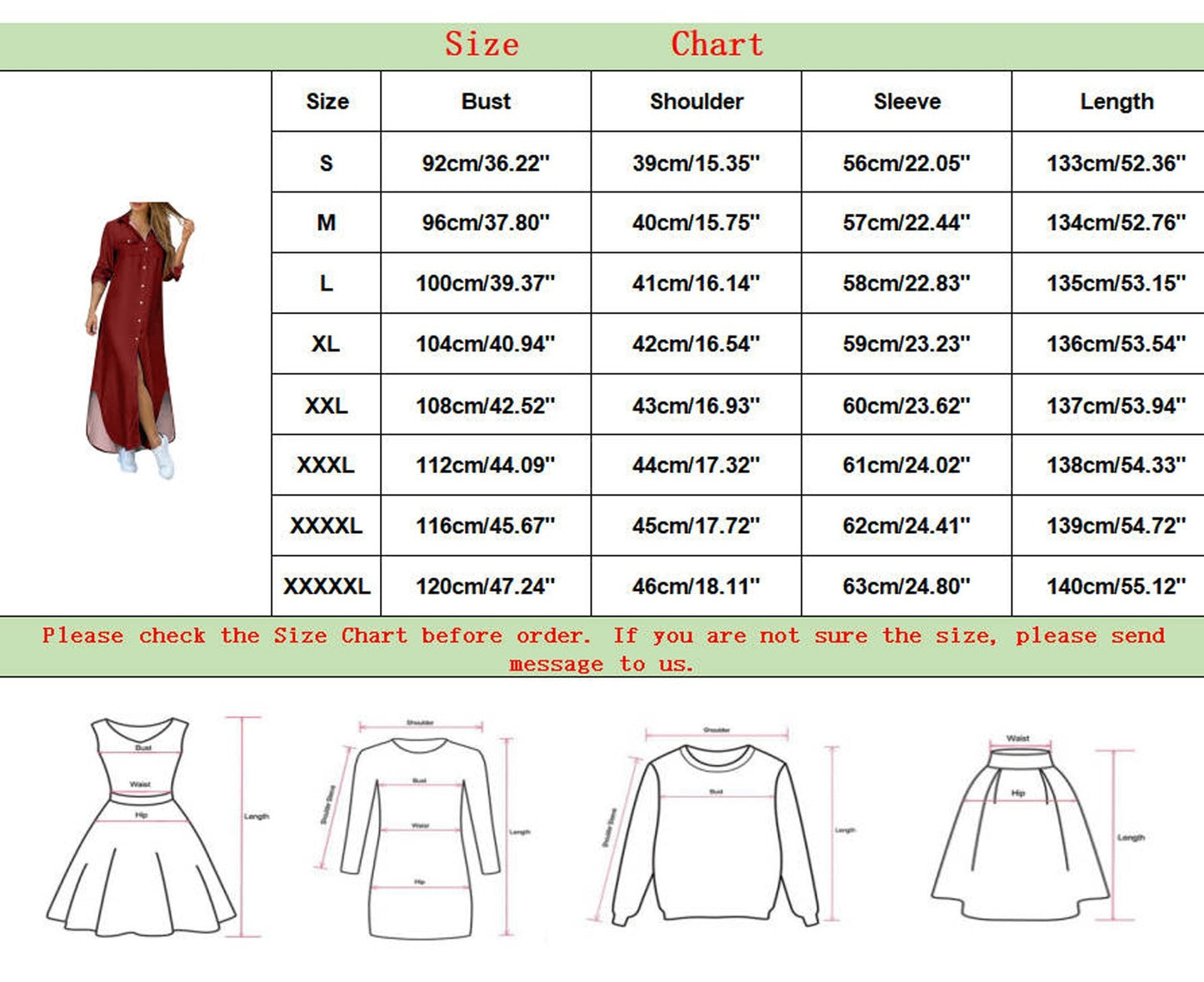Robe chemise élégante femme, manches longues, style été