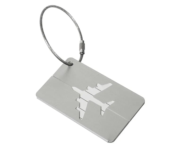 Étiquette Valise Aluminium – Tag Bagage Antiperte avec Nom