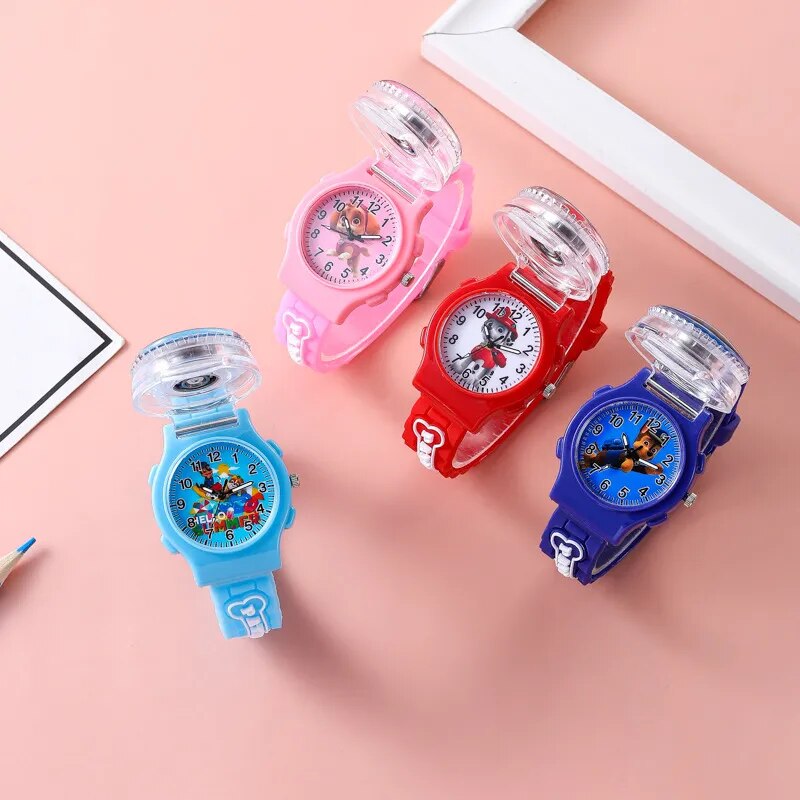 Montre numérique Paw Patrol étanche pour enfants, dessin animé