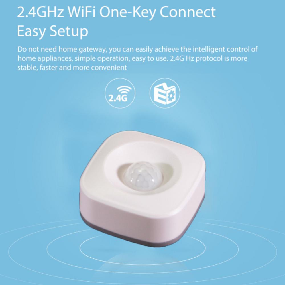 Capteur de mouvement WiFi intelligent compatible Tuya et Google Home