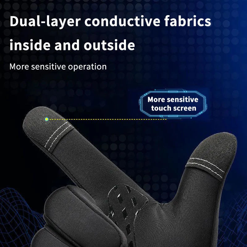Gants chauffants tactiles imperméables pour hommes et femmes, ideal en période hivernale , mitaines d'équitation thermiques, chauds, moto