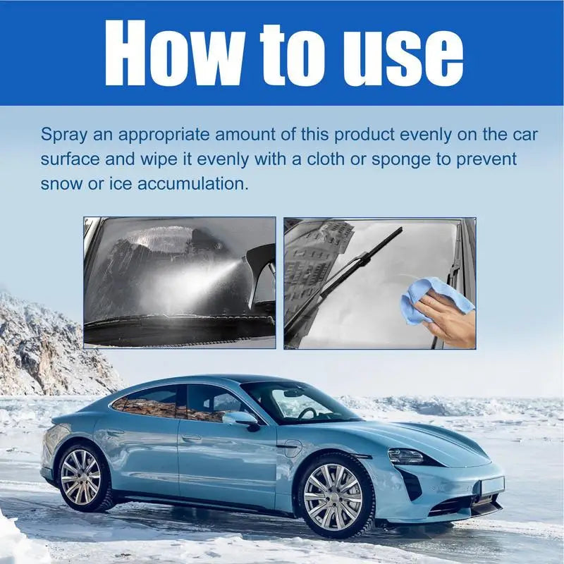 Spray dégivrant voiture 100ml – Dégivrage rapide pare-brise