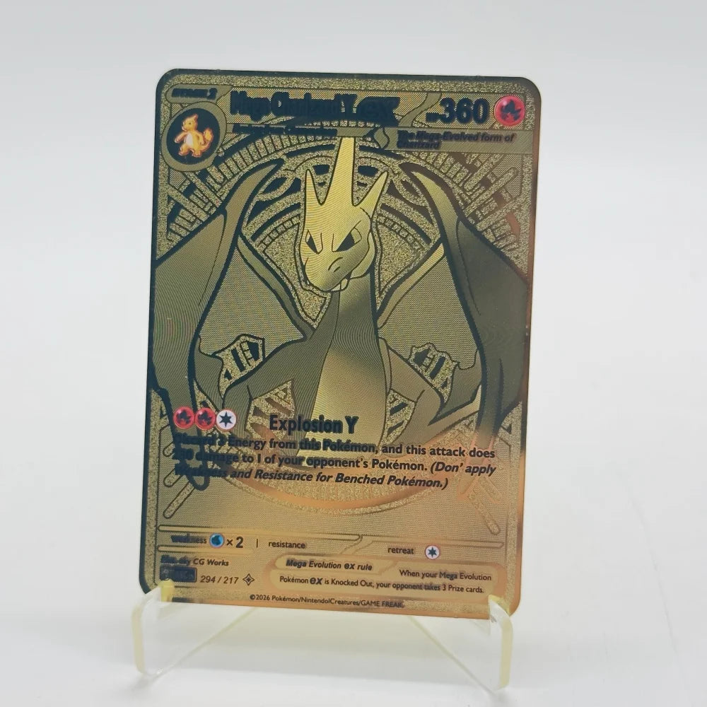 Cartes Pokémon Métal Hyper Rare – Dracaufeu & Dragonite