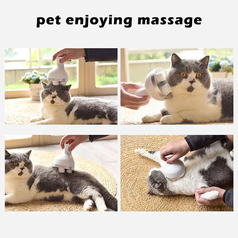 Masseur USB pour animaux, rechargeable, chat et chien – multi-usage