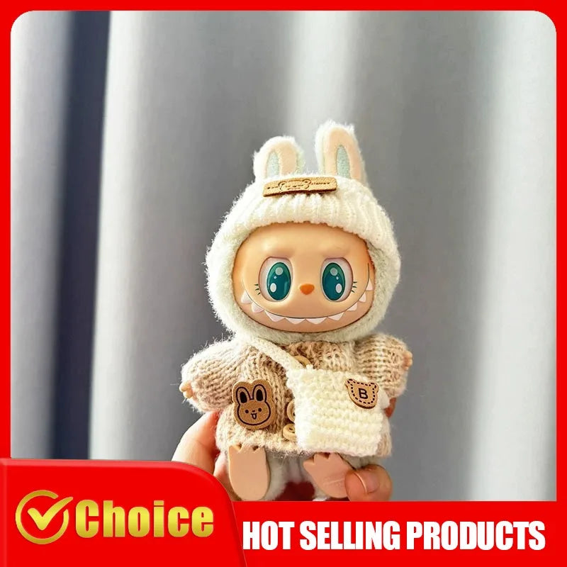 Vêtements Labubu Party – Tenue lapin de Pâques pour poupée 17 cm
