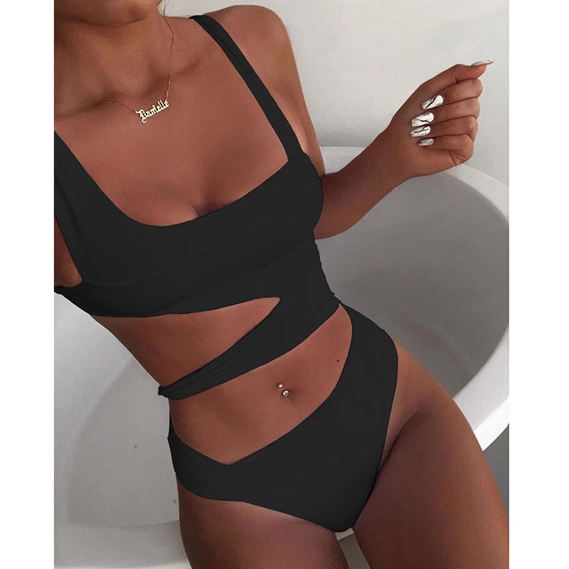 Maillot Une Pièce Noir & Blanc Femme – Sexy & Grande Taille
