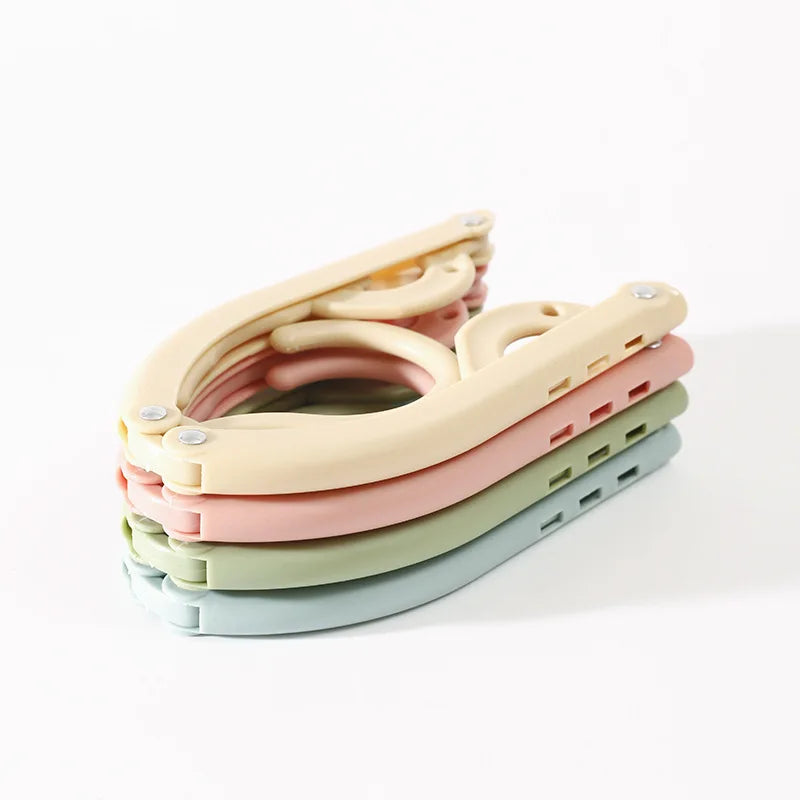 Cintre de voyage pliable avec pinces – Léger et compact