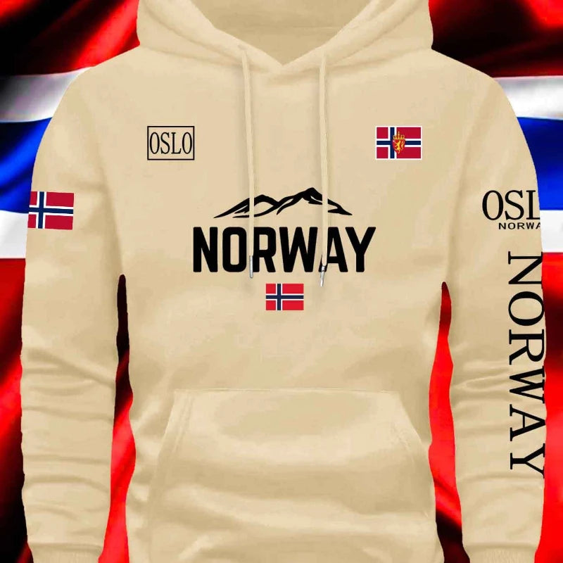 👉 Hoodie homme oversize Norway – chaud, coton & coupe décontractée