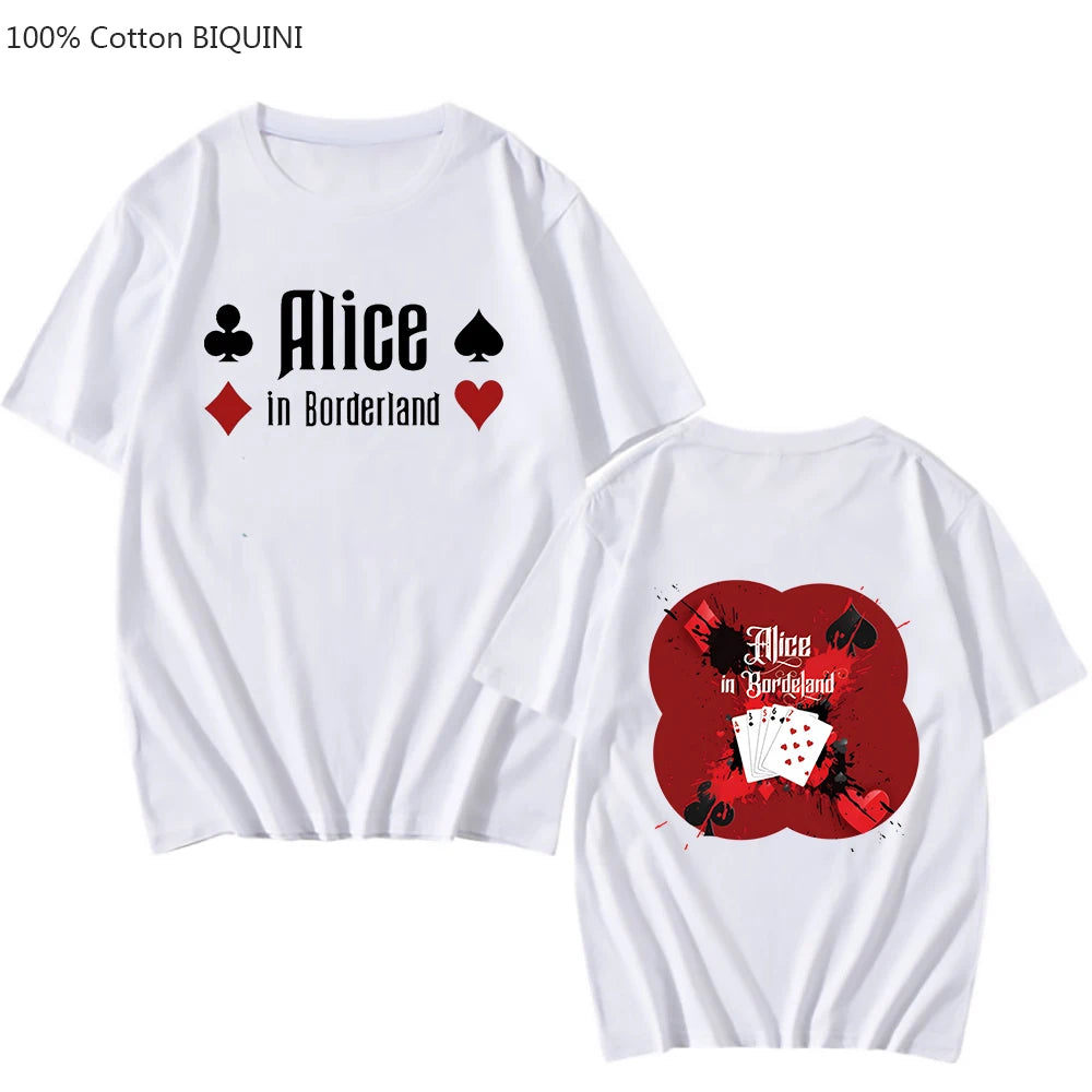 T-shirt Alice in Borderland Unisexe 100% coton | Style Harajuku