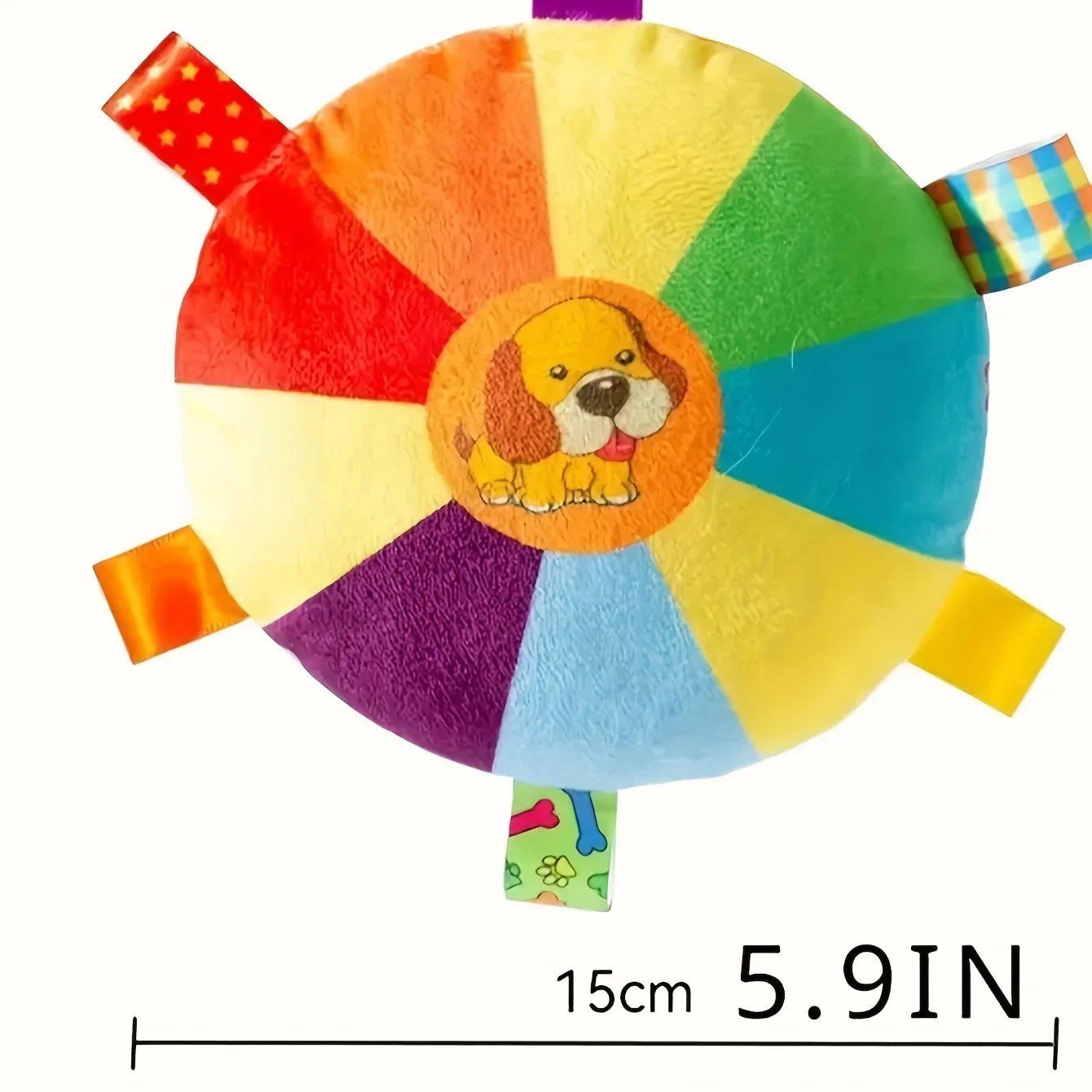 Jouet interactif chien – frisbee peluche résistant avec son