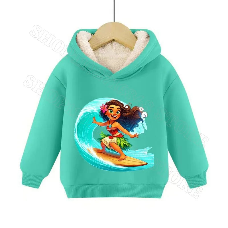 Sweat Moana 2 Enfant à Capuche en Cachemire – Garçon & Fille