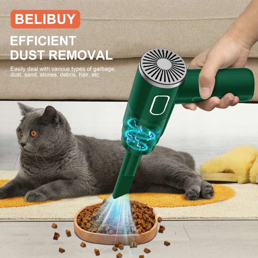 Aspirateur Portable Sans Fil – Voiture & Maison, Puissant et Léger